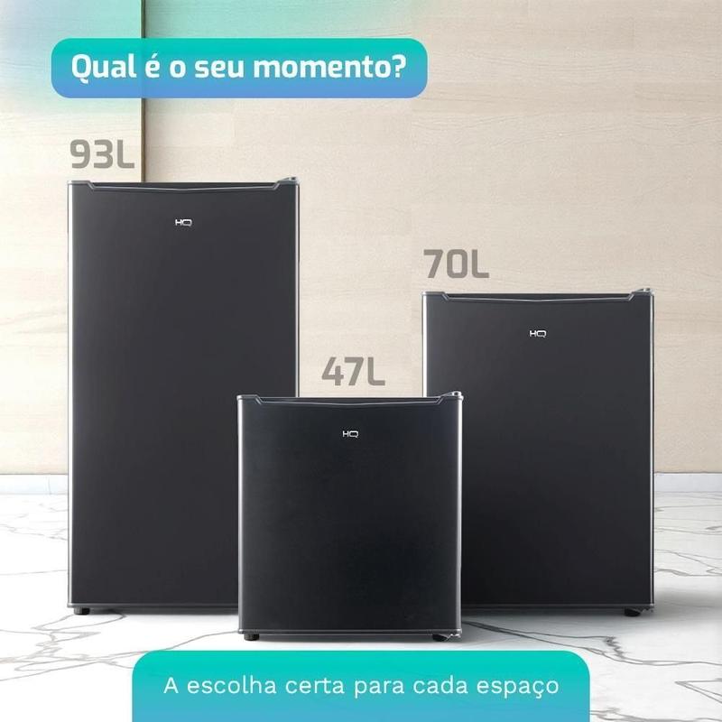 Frigobar Geladeira HQ 70 Litros Preto BC-70 110V - Frigobar